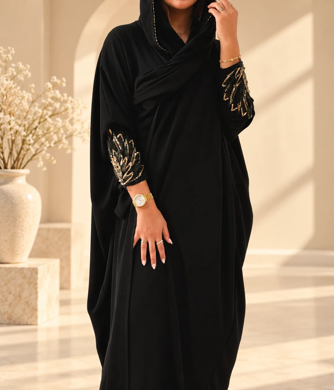 Luxurious Bisht-Style Abaya